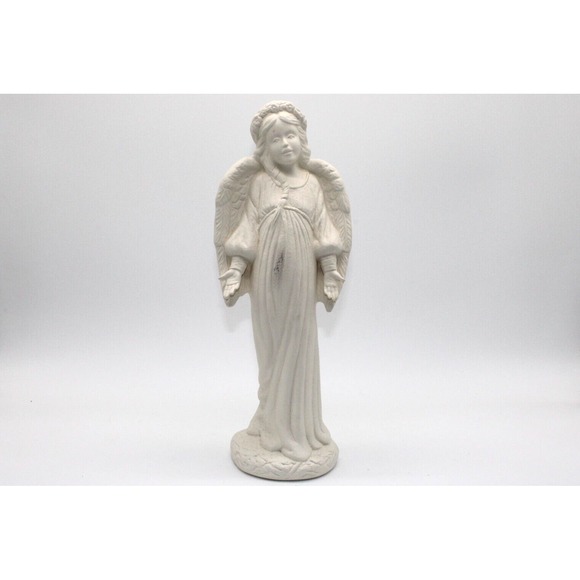 Source Unknown Other - VTG Ceramic Bisque ANGEL 13.5" ready to paint Christmas Holiday Decor
